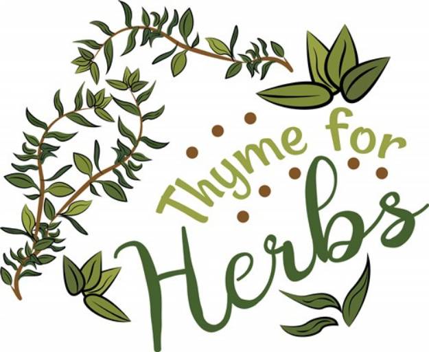 Picture of Thyme For Herbs SVG File
