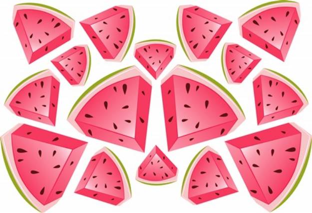 Picture of Watermelon Slices SVG File