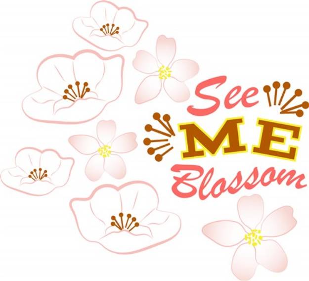 Picture of See Me Blossom SVG File