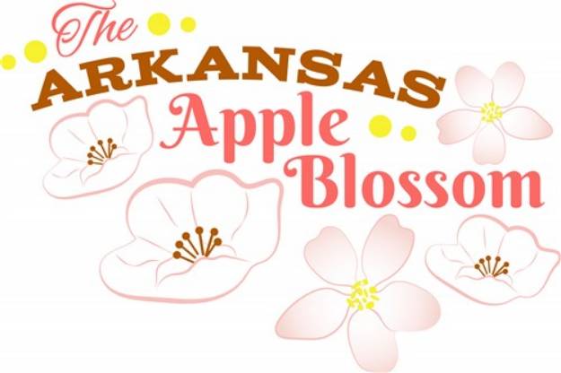 Picture of Arkansas Apple Blossom SVG File