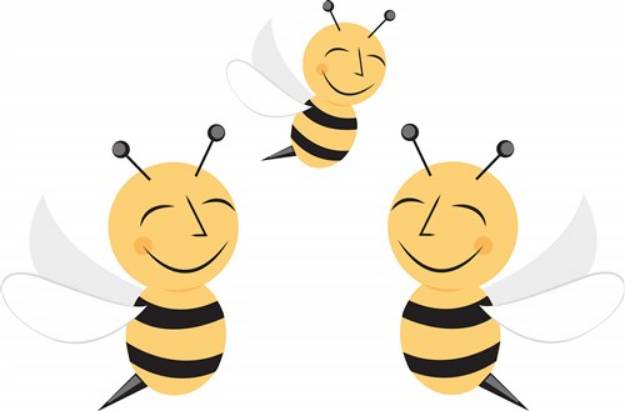 Picture of Bumble Bees SVG File