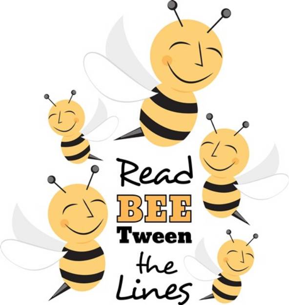 Picture of Bee Tween The Lines SVG File