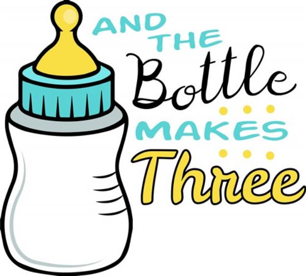 Picture of Bottle Makes Three SVG File