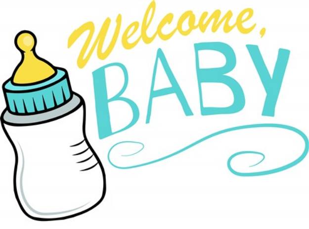 Picture of Welcome Baby SVG File