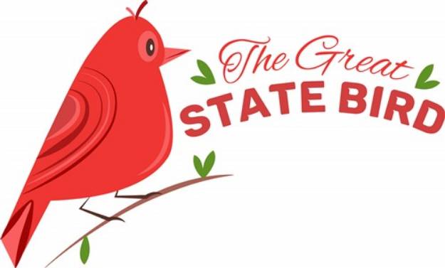 Picture of Great State Bird SVG File