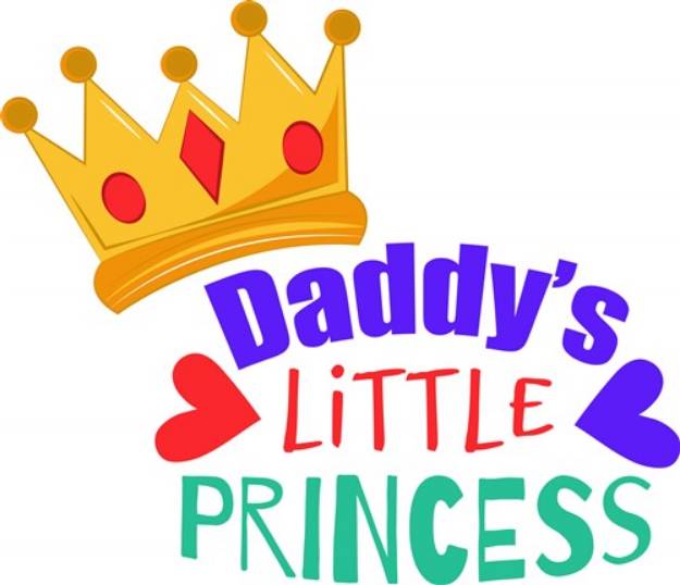 Picture of Daddys Little Princess SVG File