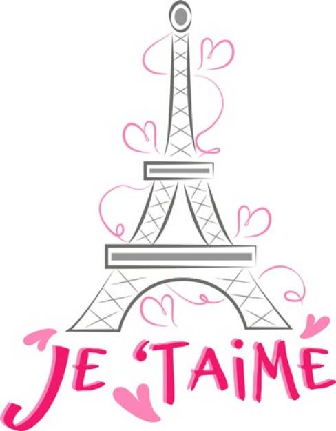 Picture of Je Taime SVG File