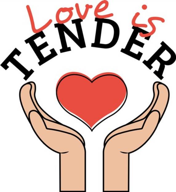 Picture of Love Is Tender SVG File