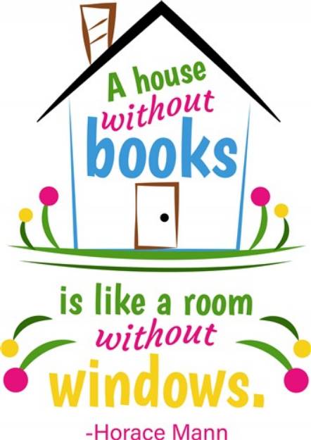 Picture of House Without Books SVG File