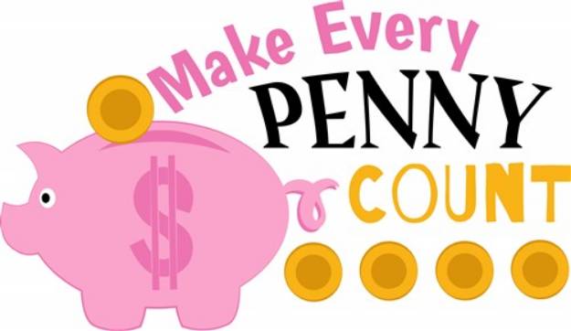 Picture of Every Penny Count SVG File