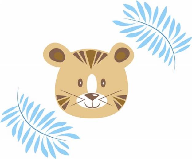 Picture of Tiger Head SVG File