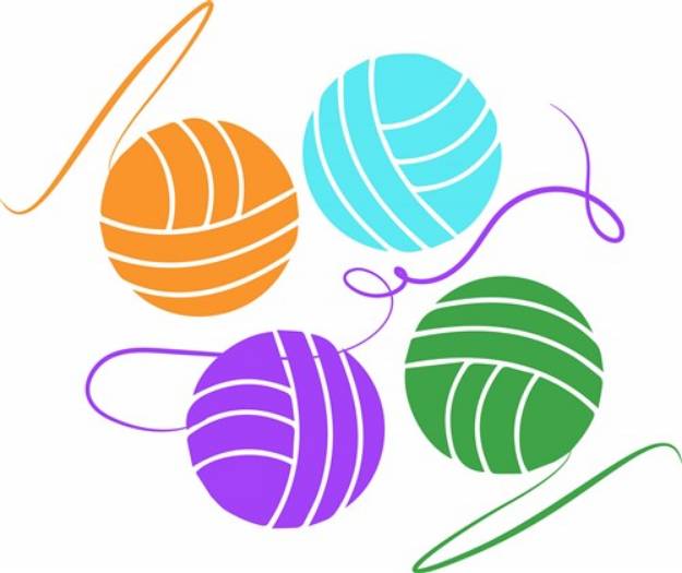 Picture of Balls Of Yarn SVG File