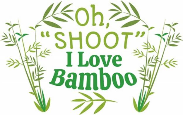 Picture of I Love Bamboo SVG File