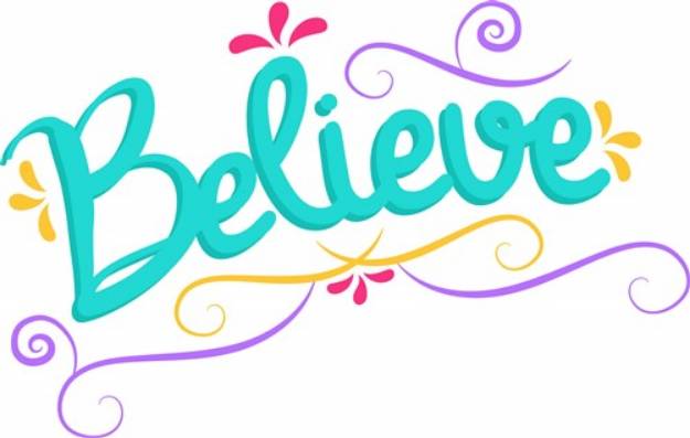 Picture of Believe SVG File