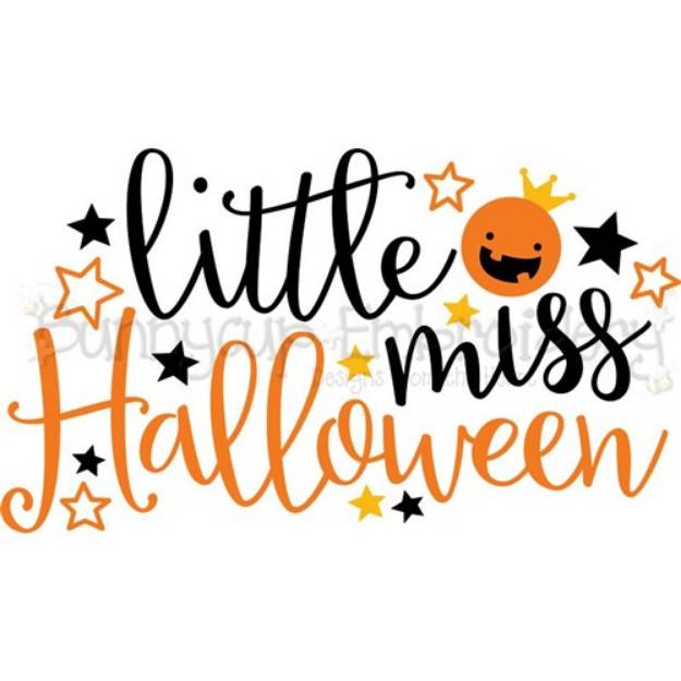 Picture of Little Miss Halloween SVG File