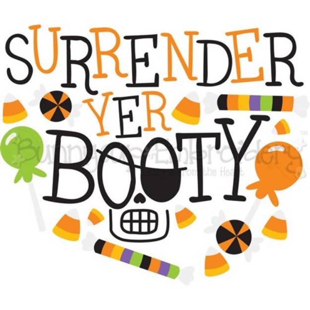 Picture of Surrender Yer Booty SVG File
