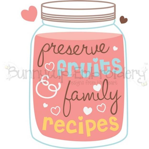 Picture of Preserve Fruits And Family Recipes SVG File