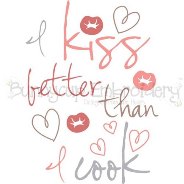 Picture of I Kiss Better Than I Cook SVG File