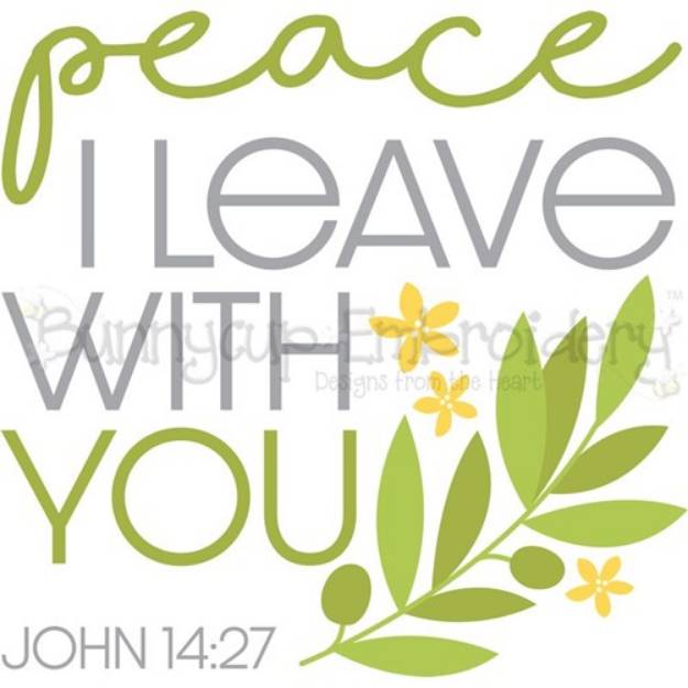 Picture of Peace I Leave With You SVG File