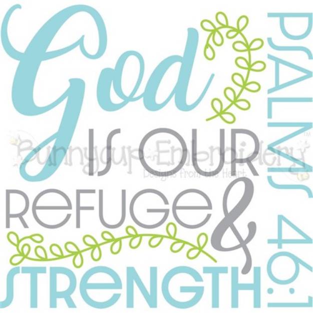 Picture of God Is Your Refuge SVG File