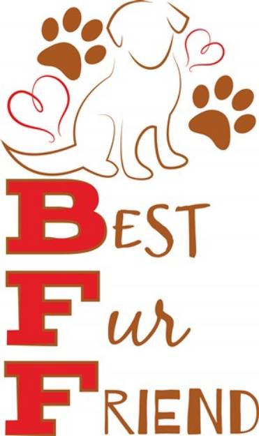 Picture of Best Fur Friend SVG File