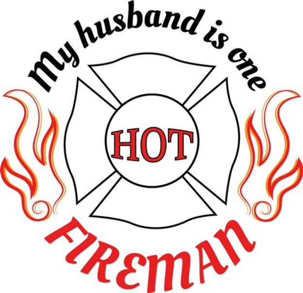 Picture of One Hot Fireman SVG File