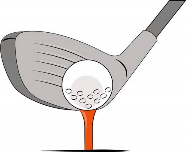 Picture of Golf Club & Ball SVG File