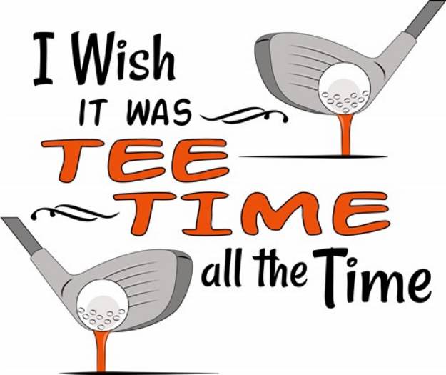 Picture of Tee Time SVG File