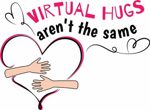 Picture of Virtual Hugs SVG File