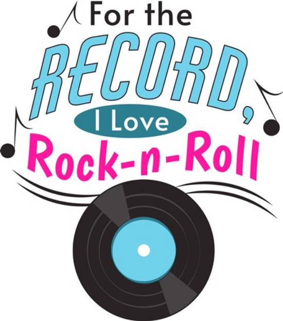 Picture of Love Rock-N-Roll SVG File