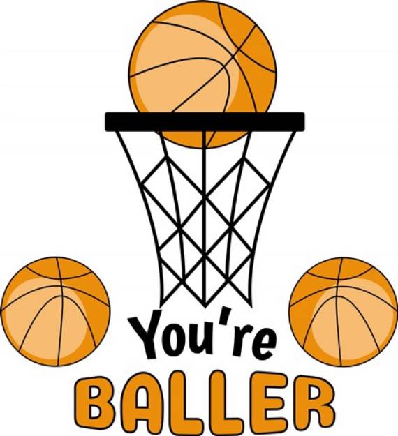 Picture of Youre A Baller SVG File