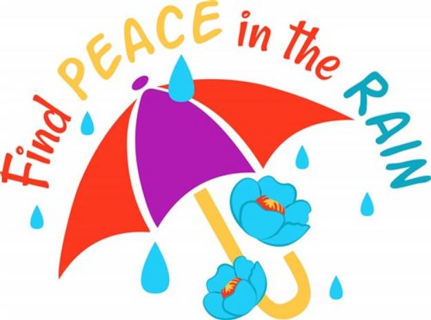 Picture of Peace In Rain SVG File