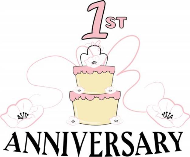 Picture of 1st Anniversary SVG File
