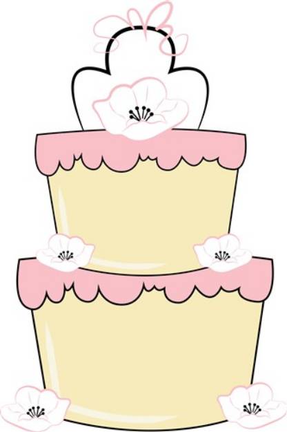 Picture of Wedding Cake SVG File
