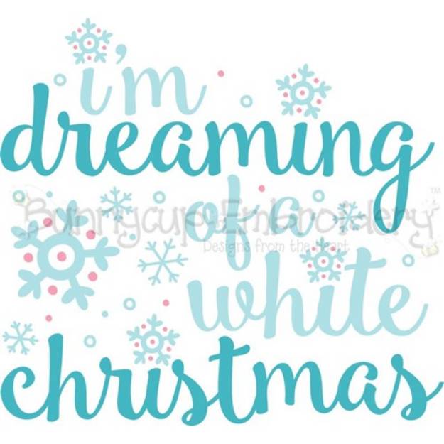 Picture of White Christmas SVG File