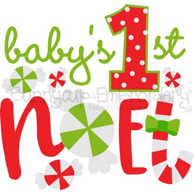 Picture of Babys 1st Noel SVG File