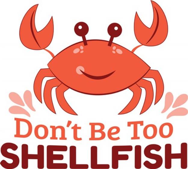 Picture of Too Shellfish SVG File