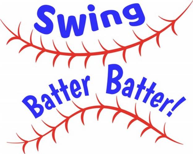Picture of Swing Batter SVG File