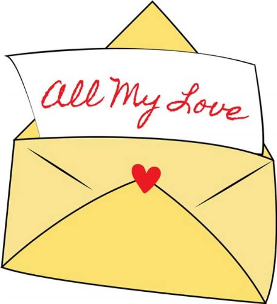 Picture of All My Love SVG File