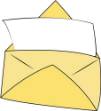 Picture of Letter In Envelope SVG File
