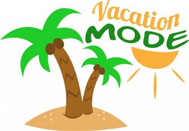 Picture of Vacation Mode SVG File