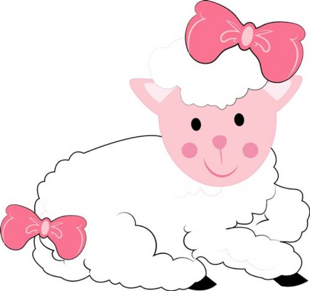 Picture of Pink Lamb SVG File