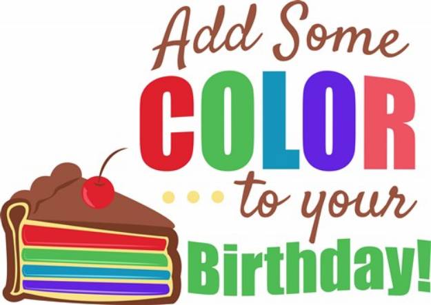 Picture of Rainbow Cake SVG File
