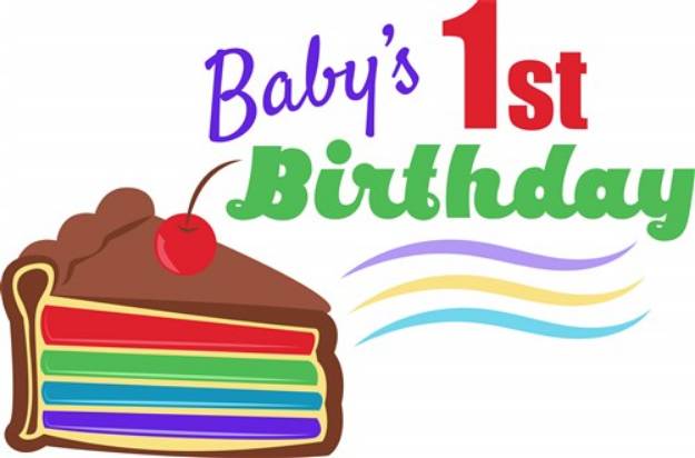 Picture of Babys 1st Birthday SVG File