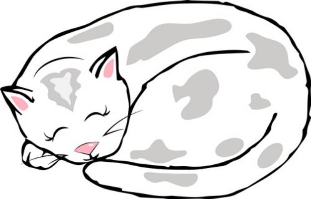Picture of Cat Nap SVG File