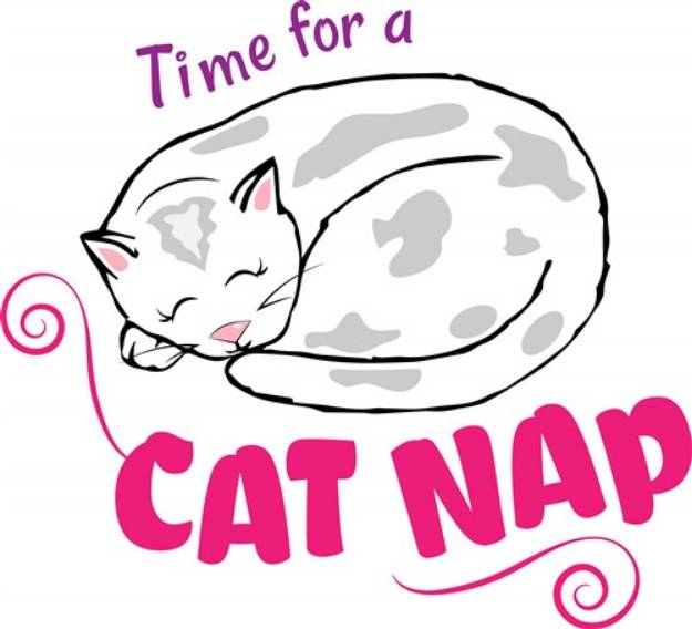 Picture of Cat Nap SVG File