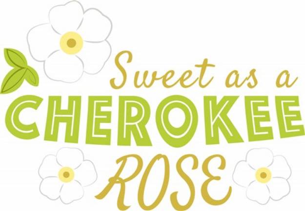 Picture of Cherokee Rose SVG File