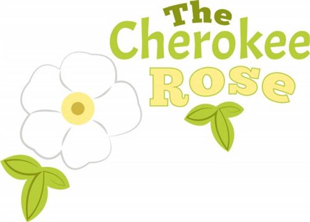 Picture of The Cherokee Rose SVG File