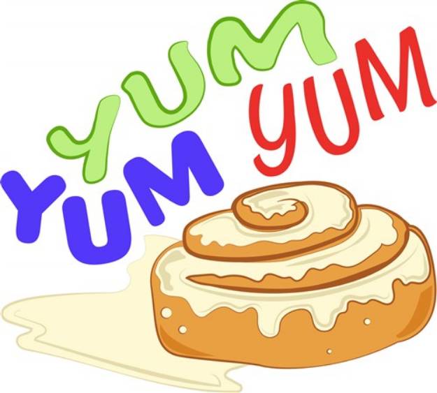 Picture of Cinnamon Roll Yum SVG File