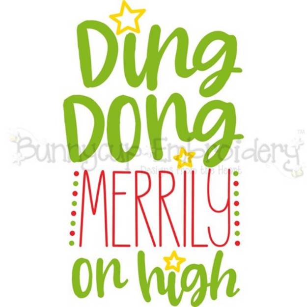 Picture of Merrily On High SVG File
